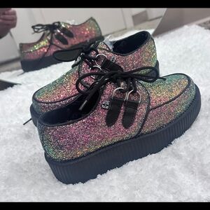 TUK Multicolor Glitter Creepers